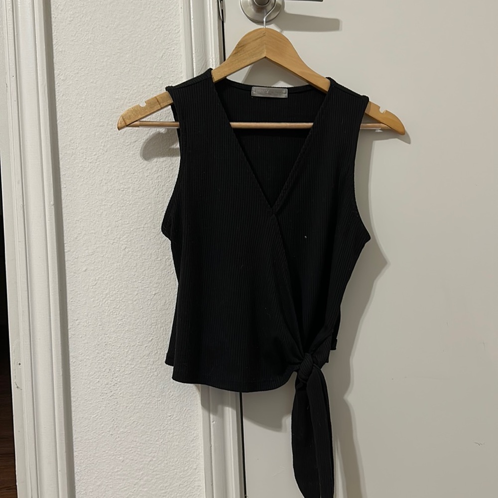 Black top with tie